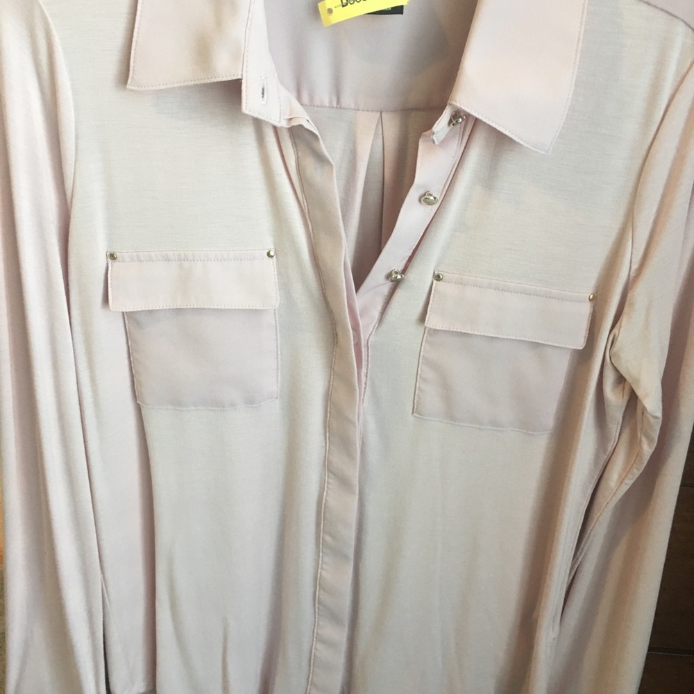 White House Black Market Pink Blouse
